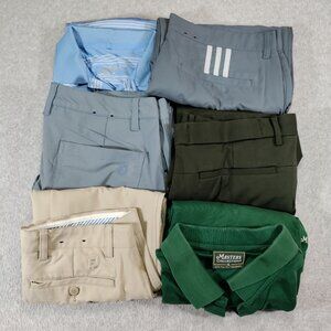 Mens Golf Clothes Bundle Adidas Nike Banana Republic FootJoy & Masters *Flaws